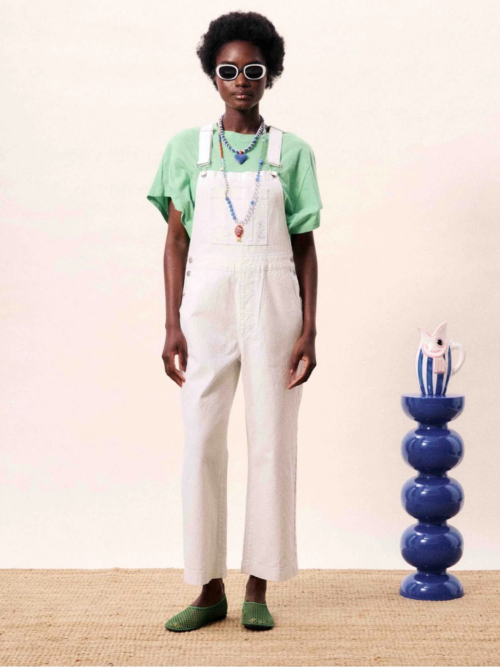 Frnch - Mermadia Cream Overalls